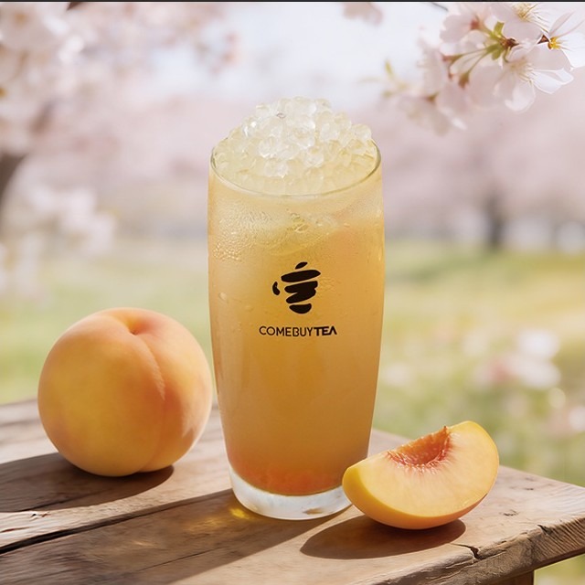 【春日美食集點送】COMEBUYTEA蜜桃茉莉寒天Q 乙杯